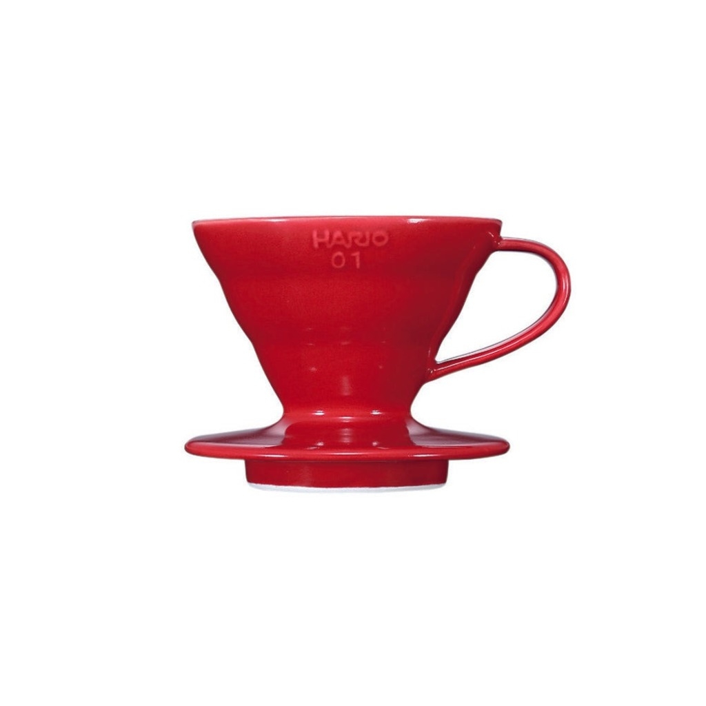 Hario V60 dripper - rött porslin - storlek 01