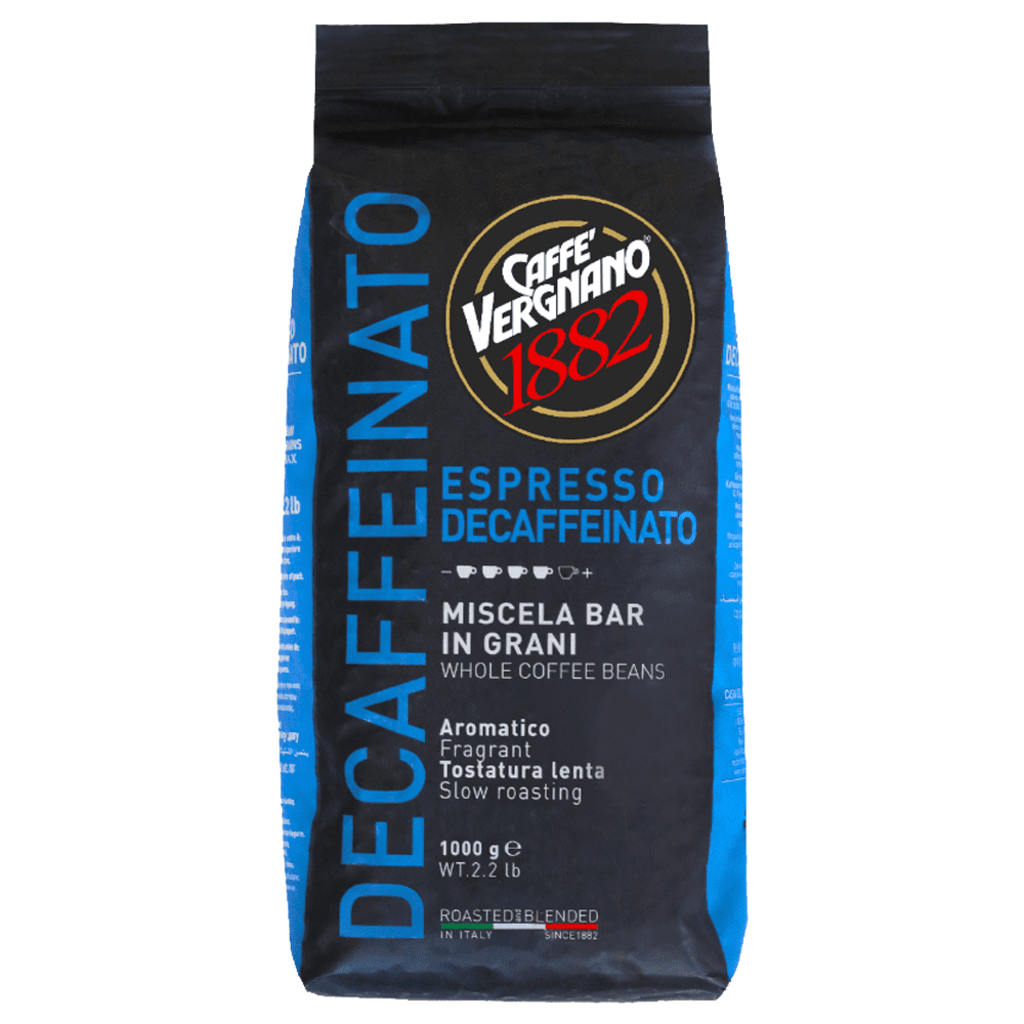 Caffè Vergnano 1882 Espresso Decaffeinato kaffebönor - 1 kg