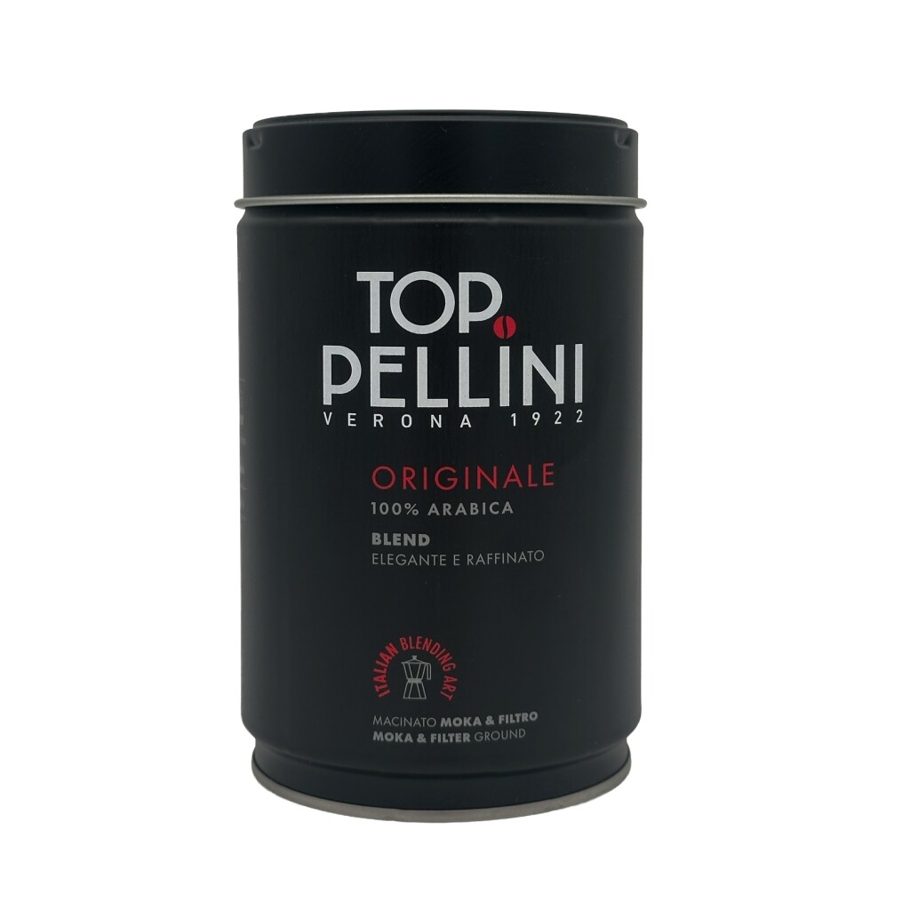 Framsida av Pellini Top malet kaffe i burk, 250 g