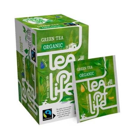 Grönt te - ekologiskt & Fairtrade - Tea of Life - 25 tepåsar