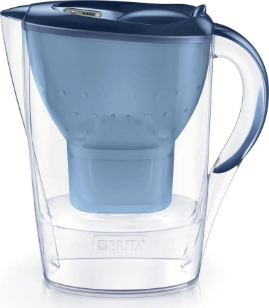 Brita - Vattenfilterkanna Marella blå + 1 Maxtra-filterpatron 2,4 l