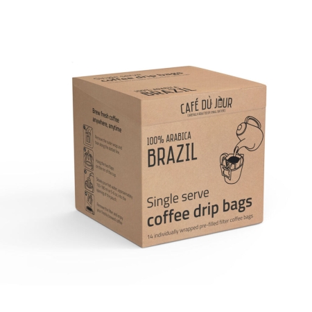 Brasilien - Single Serve Coffee Drip Bags - 14 st