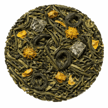 Peach Bloom - grönt och vitt te 100 g - Café du Jour lösbladste