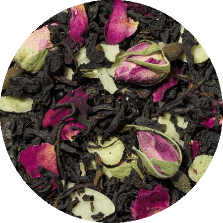 Marzipan Rose - Svart te 100 g - Café du Jour lösbladste