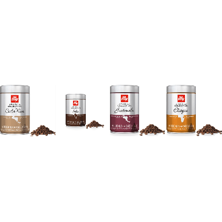 illy Arabica provpaket - kaffebönor - 4 x 250 g