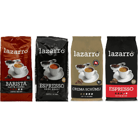 Lazarro provpaket - kaffebönor - 4 x 1 kg
