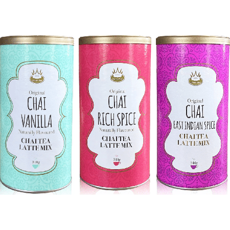 Royal Chai Latte Trio - Vanilla, Rich Spice & East Indian Spice 3 x 340 g