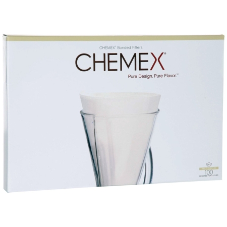 Chemex kaffefilter - FP-2 Bonded (ovikta) - 100 st