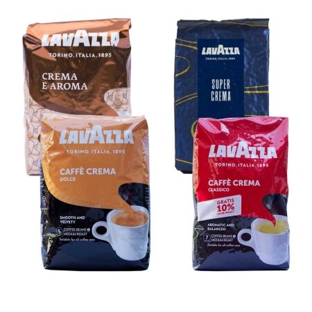 Lavazza Crema provpaket - kaffebönor - 4 x 1 kg