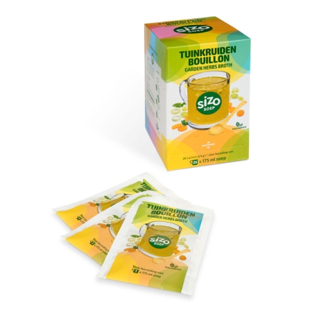 Sizo Soup Garden Herbs Broth - snabbsoppa - 26 portionspåsar