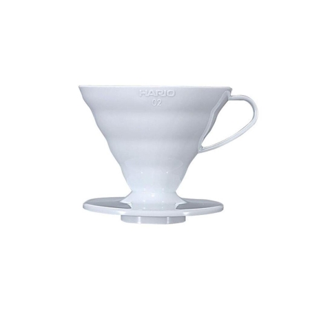 Hario V60 dripper - plast vit - storlek 02