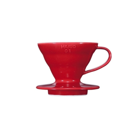 Hario V60 dripper - porslin röd - storlek 01