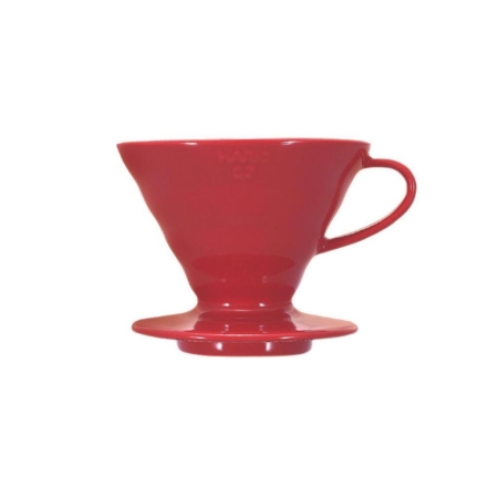 Hario V60 dripper - porslin röd - storlek 02