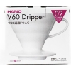 Hario dripper, vitt porslin, nr 02