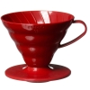 Hario dripper, röd porslin, nr 2