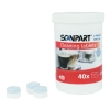 Scanpart tvåfas rengöringstabletter, paket om 40