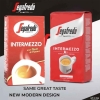 Ny förpackning av en kilopåse kaffebönor Segafredo Intermezzo