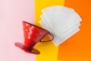 Hario V60 dripper - röd plast - storlek 01