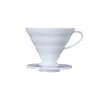 Hario V60 dripper i plast, vit, storlek 02