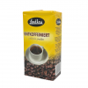 Fram- och sida av ett 500 g-paket malet koffeinfritt bryggkaffe från Landhaus Entkoffeiniert caffeïnevrij