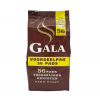 Framsida av en påse kaffe med 56 pads från Gala Dark Roast