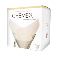 Chemex kaffefilter - FS-100 Bonded (vikta) - 100 st