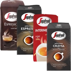 Segafredo bästsäljare provpaket - kaffebönor - 4 x 1 kg