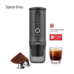 Outin Nano - bärbar elektrisk espressomaskin - kapslar & malet kaffe