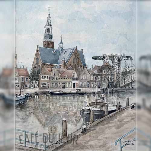 Kerkeiland i Maassluis, målad av Cees Bregman